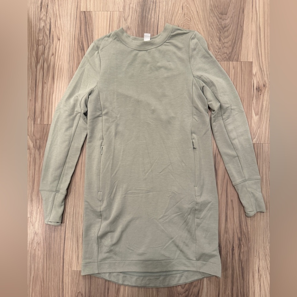 Coaster Luxe Sweatshirt Dress | Athleta - small - Picture 2 of 4